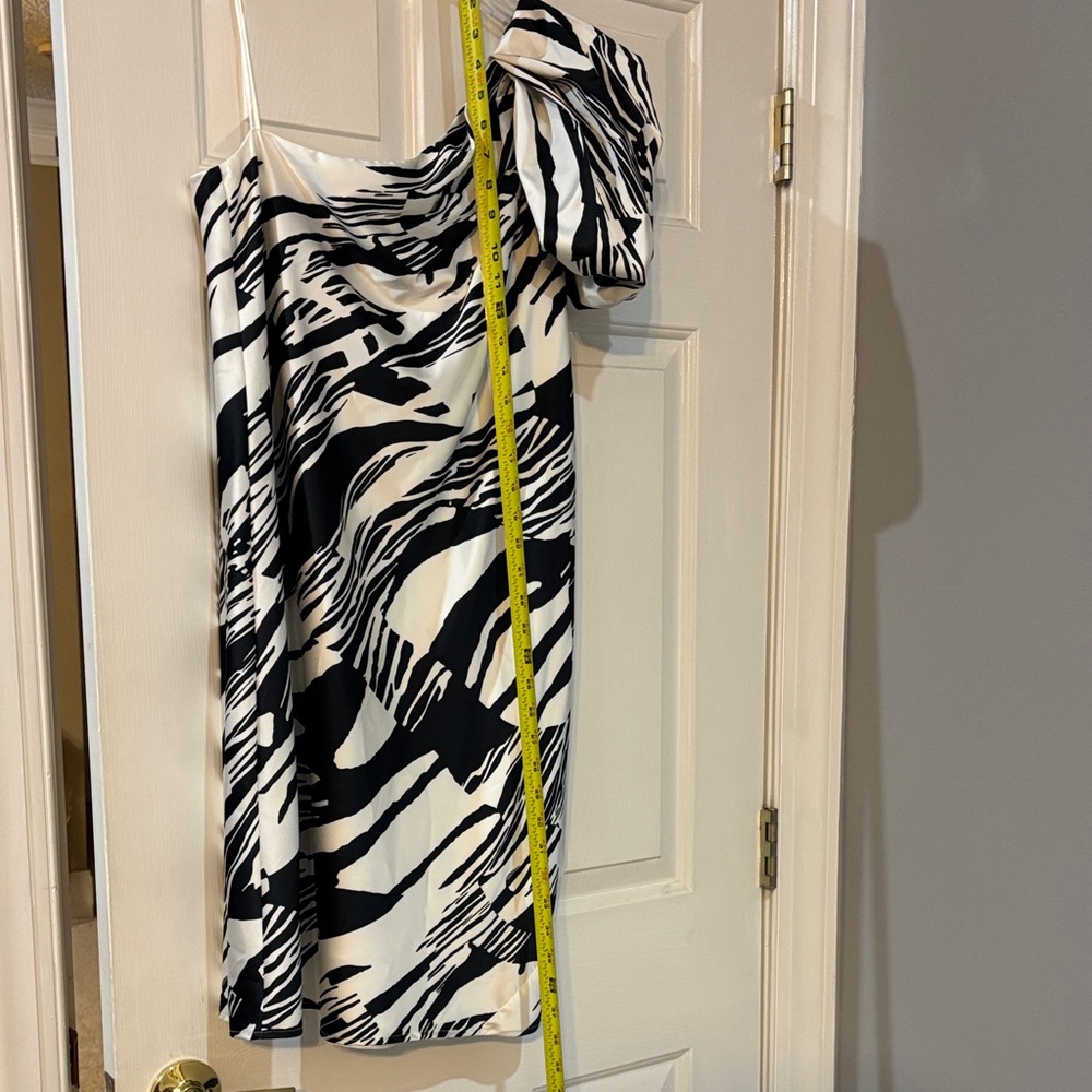 Black and White Print Mini Dress